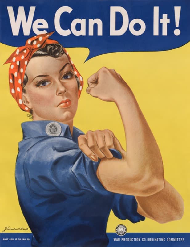 We Can Do It wartime poster by J. Howard Miller, 1943