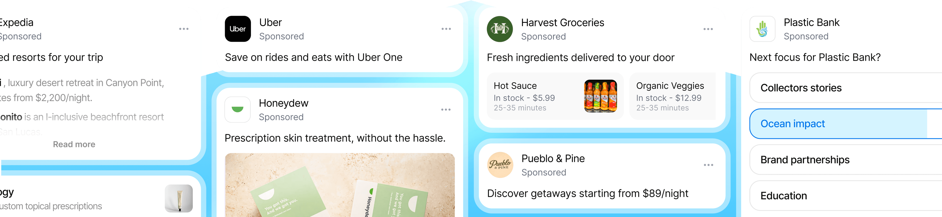 Various ad formats available through Koah